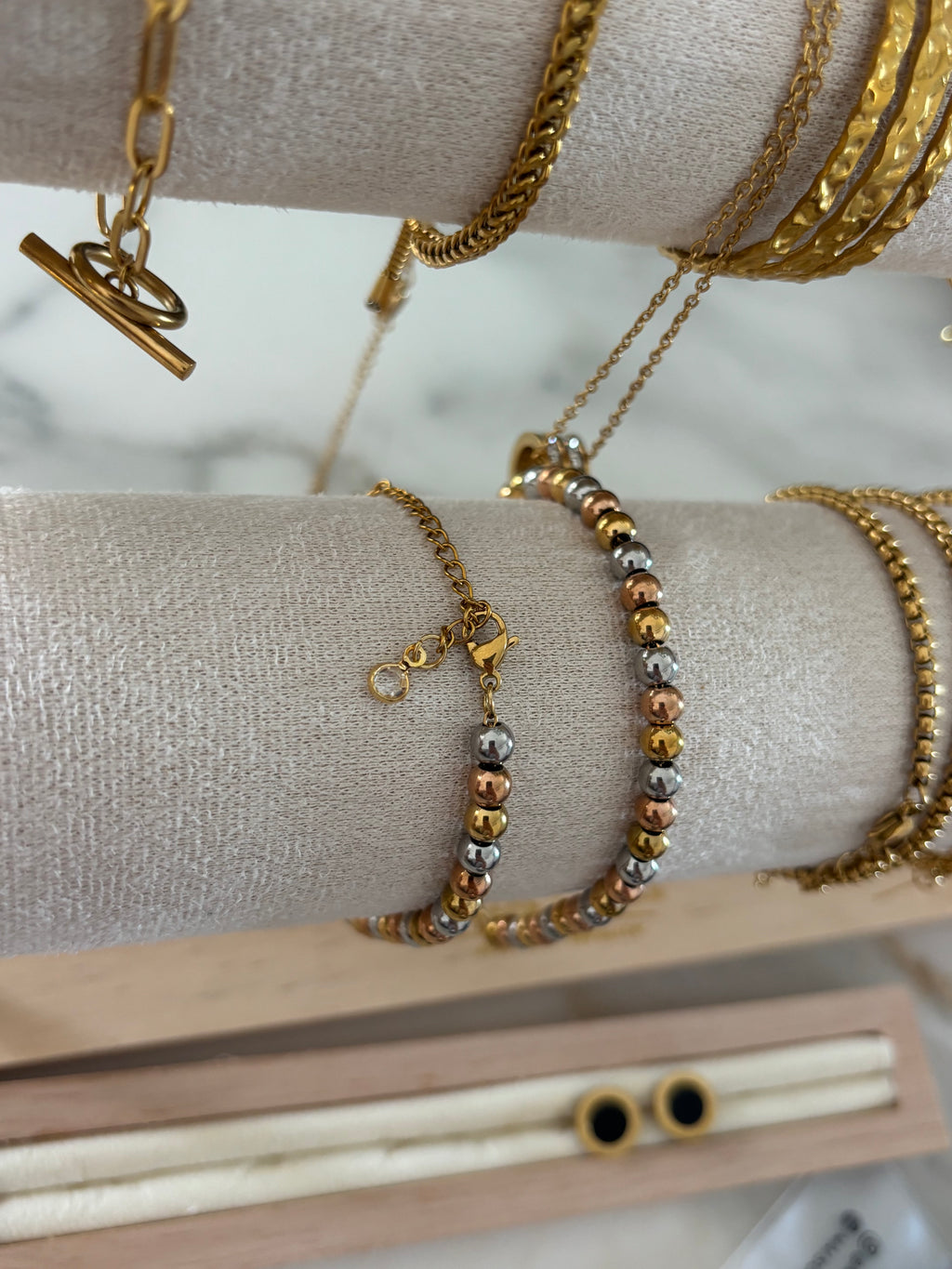 Lunelle Tri-Tone Luxe Bracelet