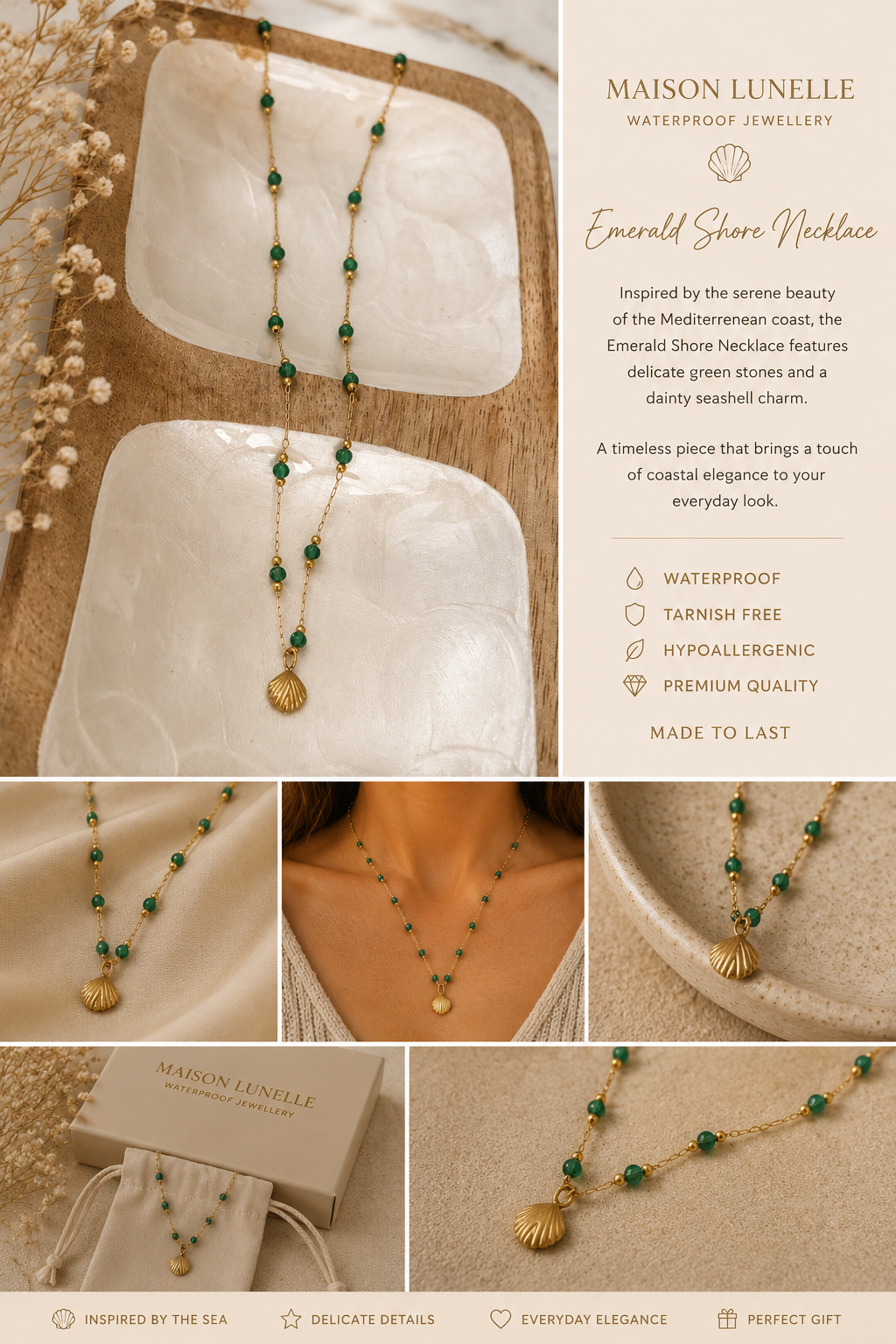 The Emerald Shore Necklace