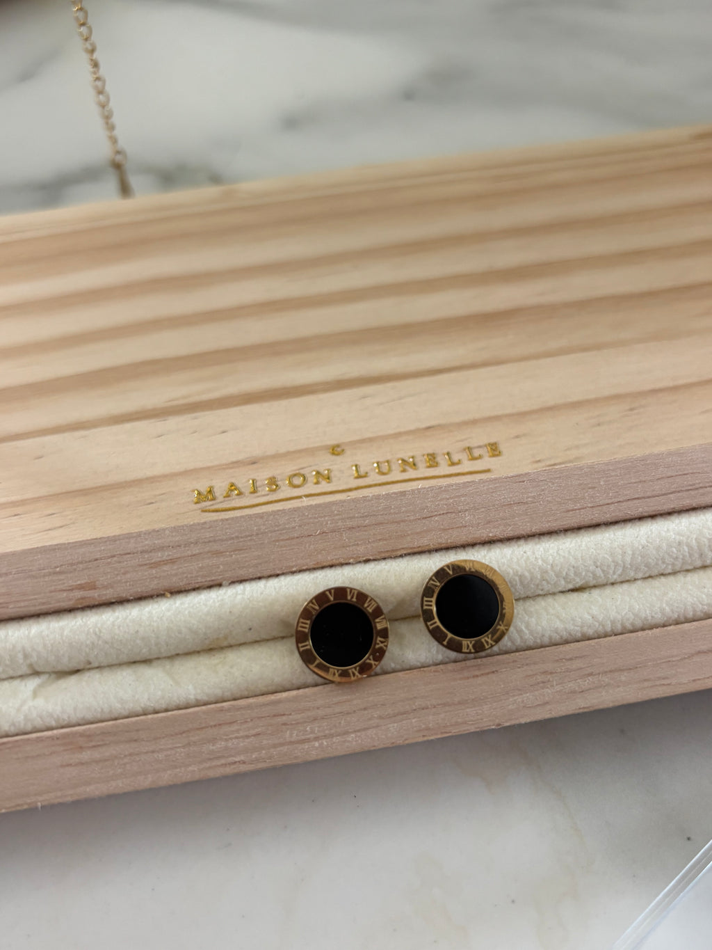 Roma Noir Stud Earrings