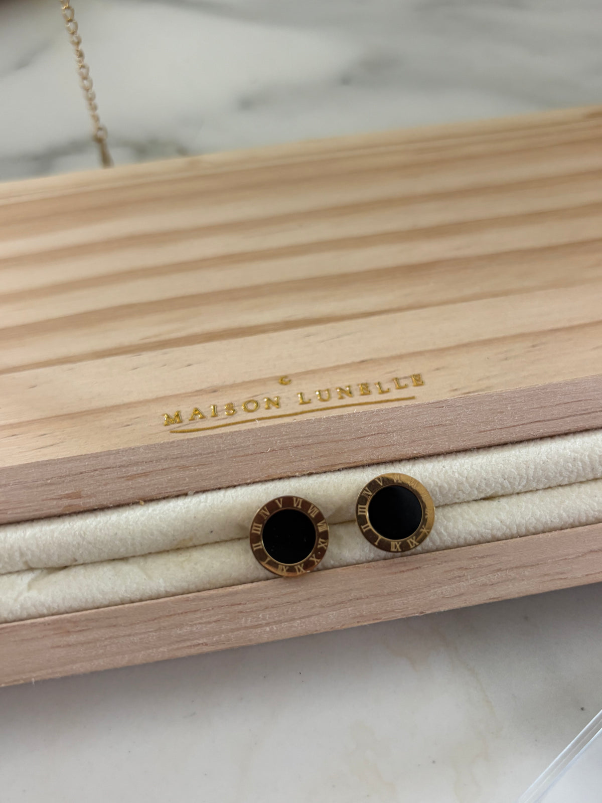 Roma Noir Stud Earrings