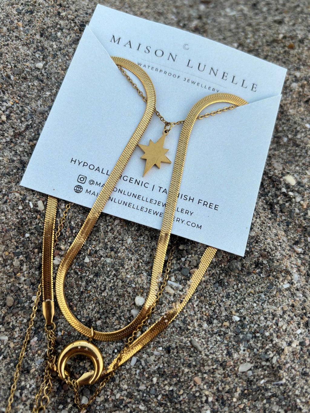 The Lunelle Layered Moon Necklace 🌙