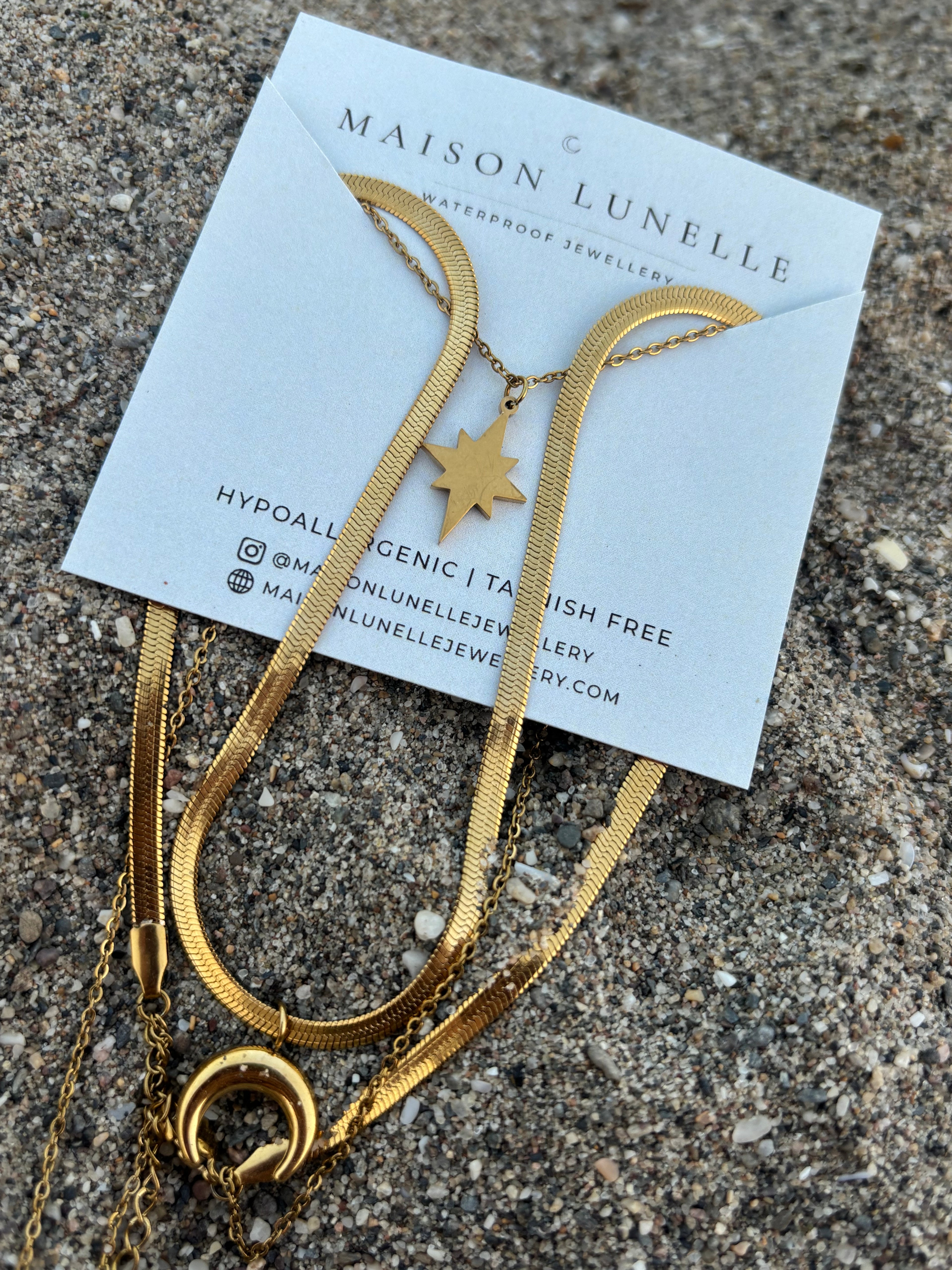 The Lunelle Layered Moon Necklace 🌙