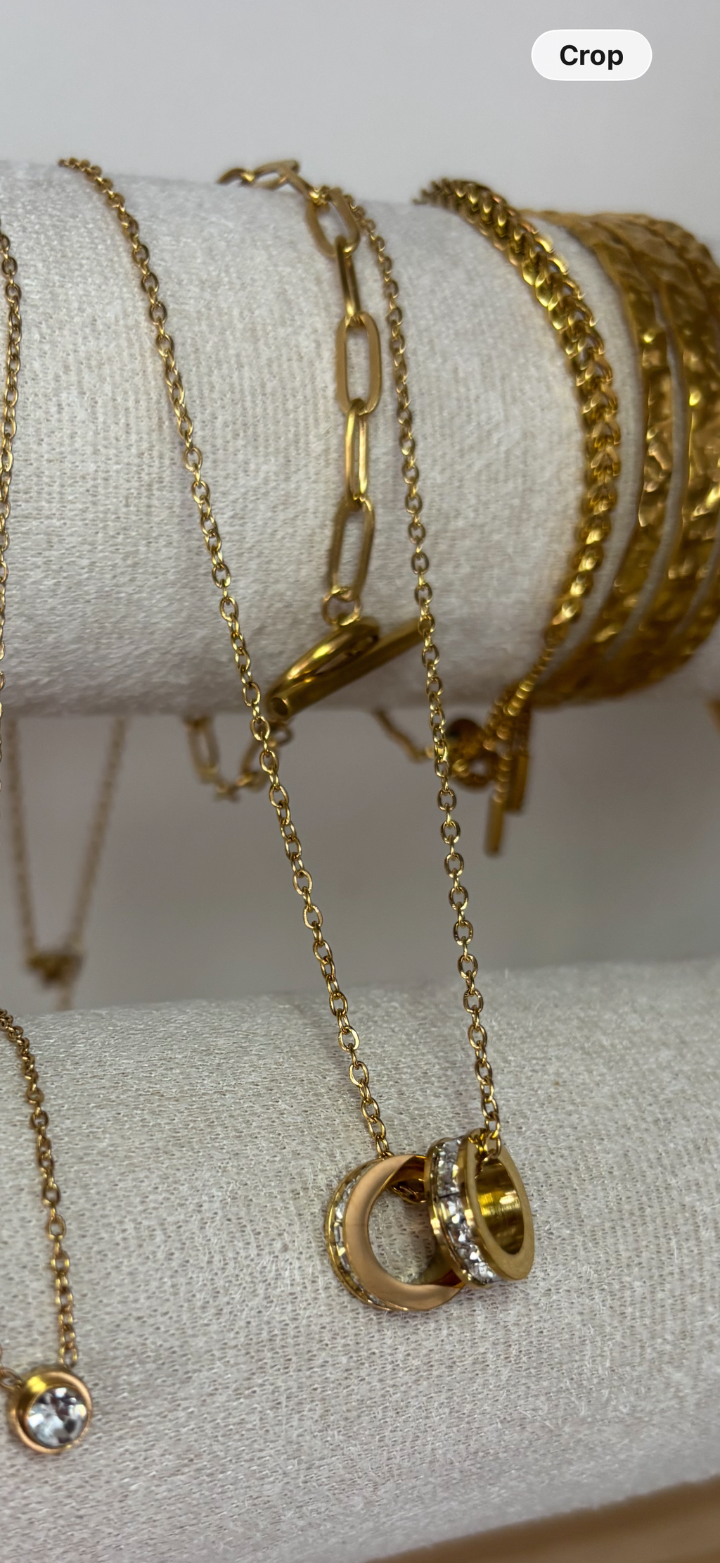 Lunelle Double Ring Necklace