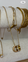 Lunelle Double Ring Necklace