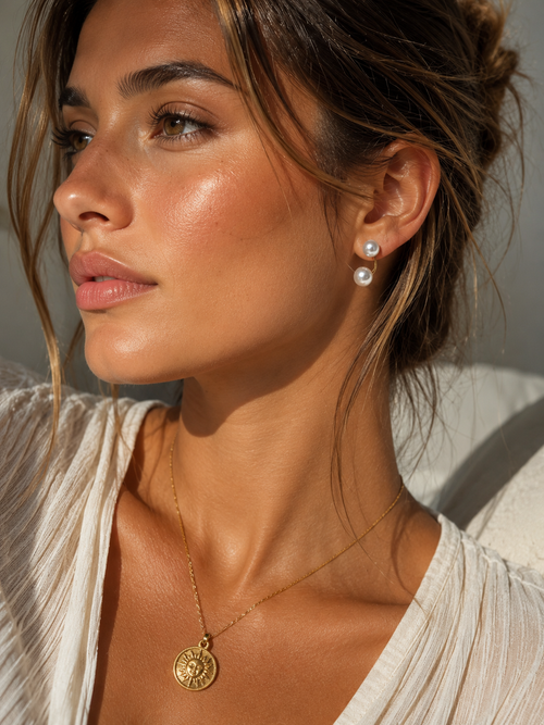 Double Pearl Belle Earrings