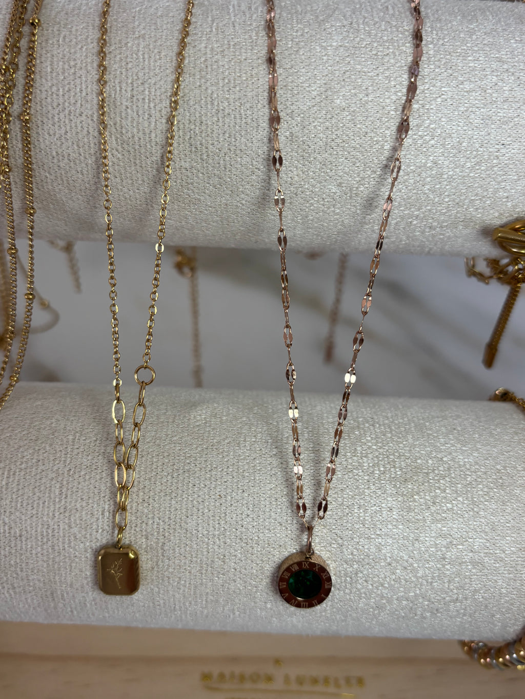 Rose Emerald Necklace