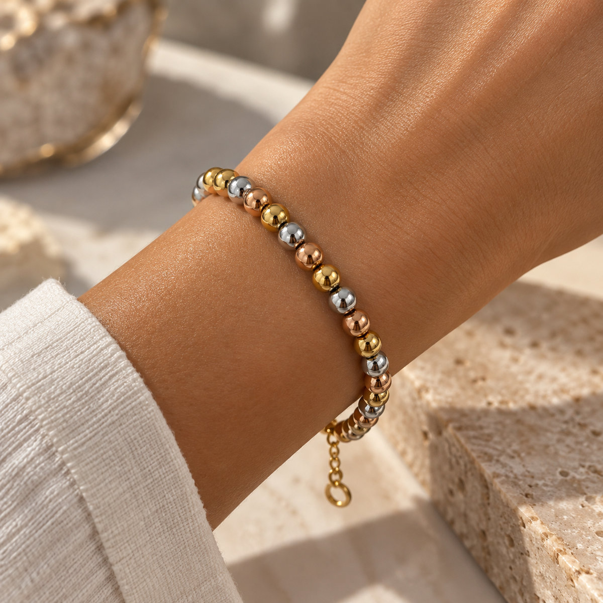 Lunelle Tri-Tone Luxe Bracelet