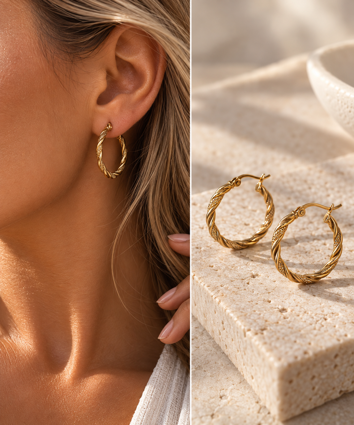 Lunelle Twist Hoops