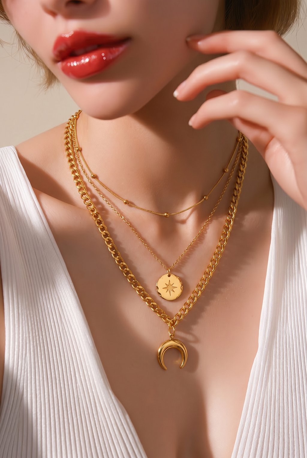 The Lunelle Layered Necklace